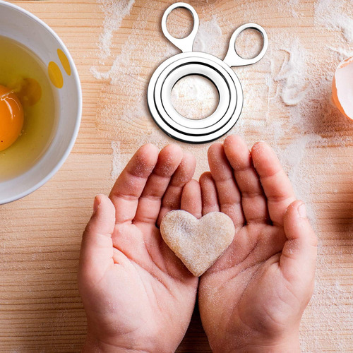 2 Pieces Egg Topper Cutter Stainless Steel Boiled Egg Cut...