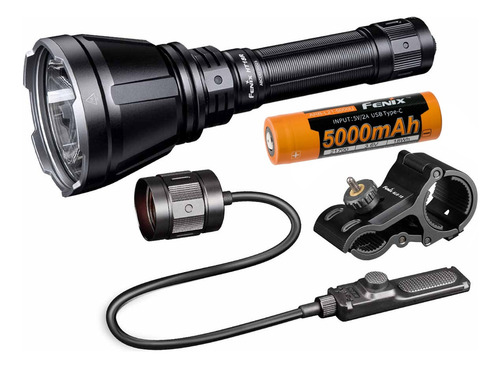 Linterna Led Fenixlight Ht18r Hunting Kit Switch y Montaje Linterna Negra y Luz Blanca