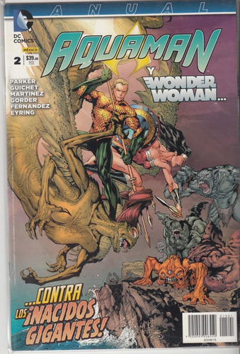 Dc Comics Aquaman Y Wonder Woman Annual Tomo 2 New 52 (Usado)