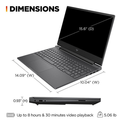 Laptop Para Juegos Hp Victus 15.6 Fhd 144 Hz | Amd Ryzen 5-7