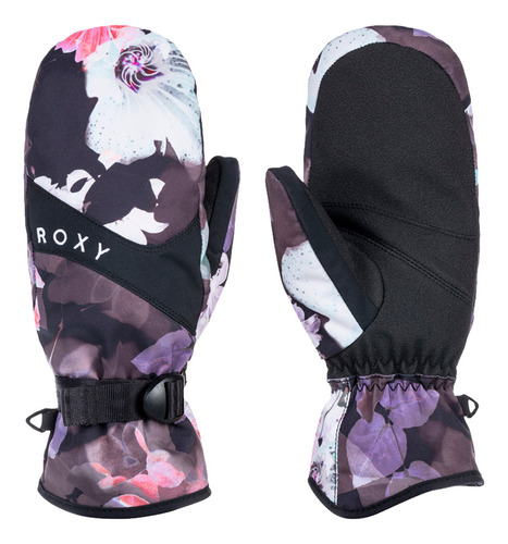 Guantes Mitones Roxy Jetty Mitt Ski Snow Mujer True Black Bl