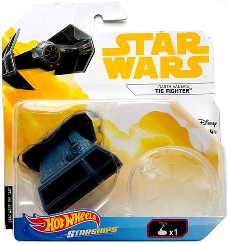 Darth Vader's Tie Fighter Star Wars Hotwheels Nave Miniatura