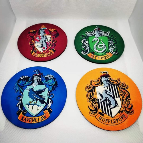 Portavasos Para Taza De Café Casas Hogwartz (4 Pz)