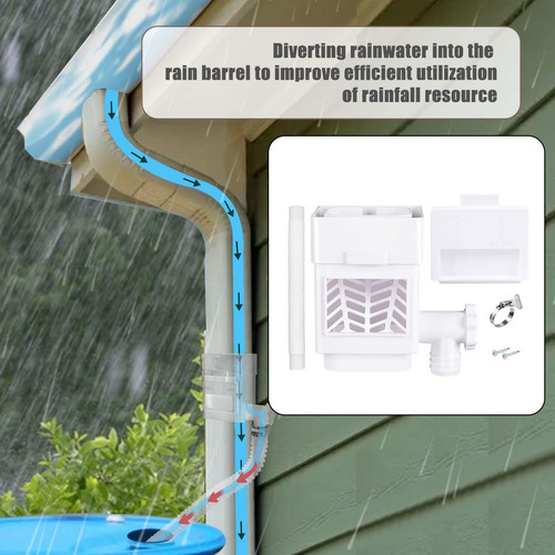 De De Água De Chuva Coletor De Chuva Para Calhas De Branco