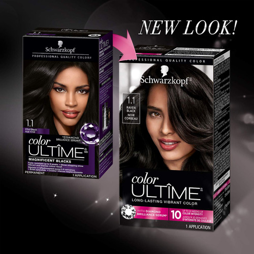 Tinte Para El Cabello Schwarzkopf Color Ultime 1.1 Raven Bla