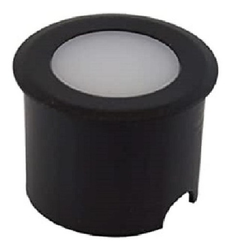 Balizador Coin Led Interlight 3971-s 0,3w 2700k Preto Bivolt