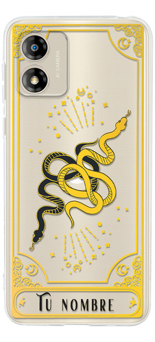 Funda Para Motorola Carta Tarot Serpiente Astral Nombre