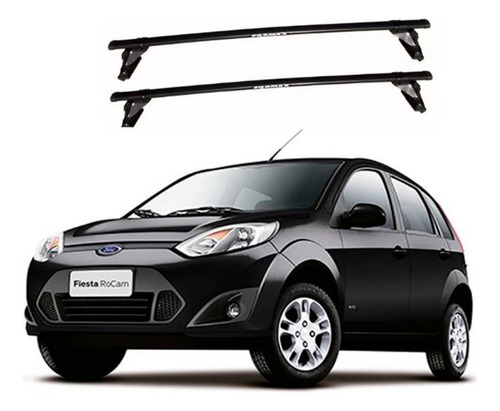 Barras De Techo Eqmax Aco Acero Ford Fiesta 2013+ Negro