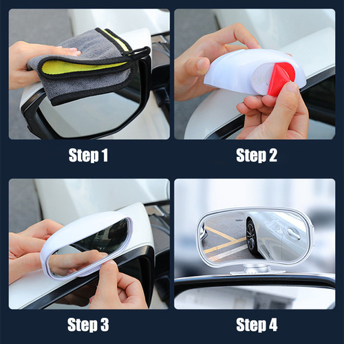 2 Uds Espejos De Punto Ciego Para Coche Espejo Gran Angular