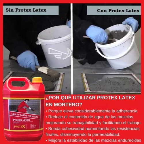 Protex Latex X 20 Reforzante Y Adhesivo Para Hormigón