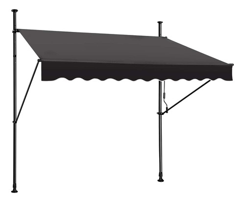 Steelaid Toldo Retráctil Manual  Parasol Para Exteriores Si