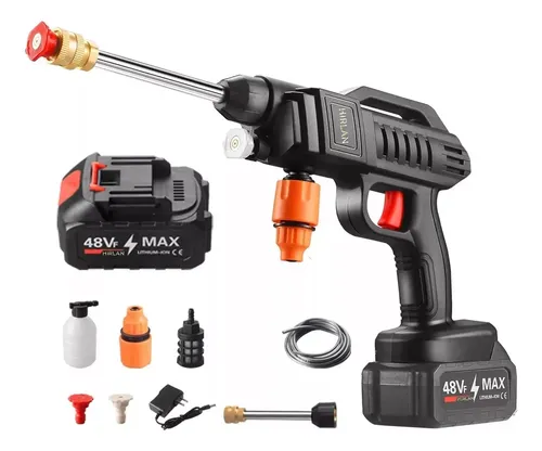 comprar Pistola Hirlan DMZ Lavado Coche Hidrolavadora Inalámbrico Alta Presión Color Negro