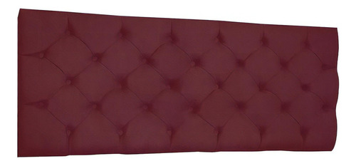 Cabeceira Painel Capitonê Solteiro 0,90m Jade Suede Marsala