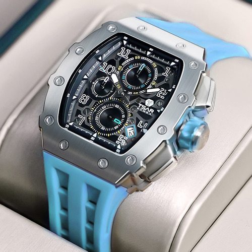 Reloj Tsar Bomba Tonneau Analógico Para Hombre, 50 M, Resist