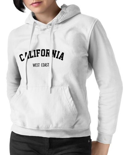 Moletom Canguru Califórnia Coast Blusa De Frio Feminino Top