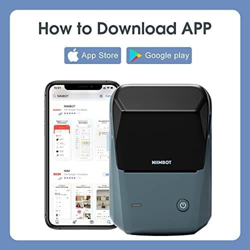 Impresora De Etiquetas Portátil Bluetooth Niimbot-azul