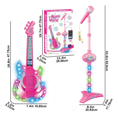 Juego De Micrófono Y Guitarra Para Niños Juego De Guitarra E