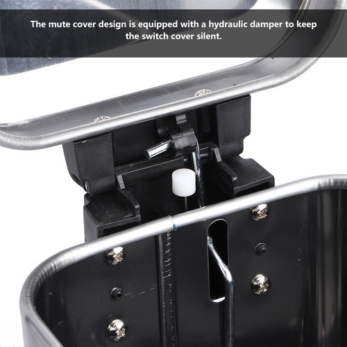 Caixote De Lixo 5l Em Aço Inoxidável Sanding Step Pedal Lixe
