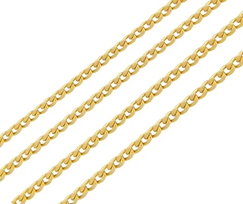 Corrente Maciça Masculina Grumet 0,90mm 60cm Em Ouro 18k Cor Amarelo