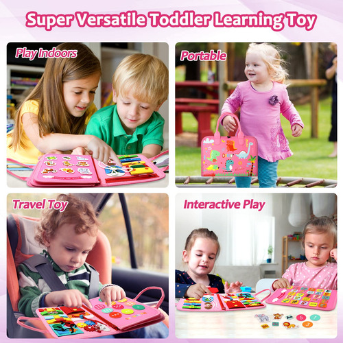 Juguete Educativo Montessori Busy Board Qizfun De 1 A 4 Años