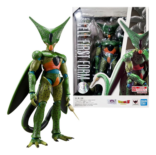 Figura Cell Primera Forma Dragon Ball Z S.h.figuarts Bandai 