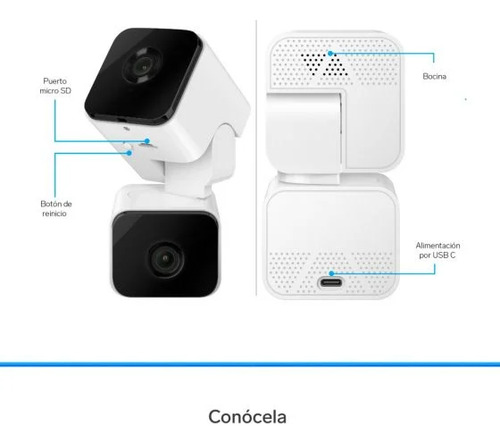 Camara Doble Wifi 2 Mpx Doble Lente