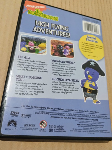 The Backyardigans High Flying Adventures Dvd Importado (Usado)