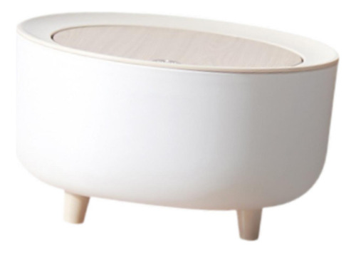Mini Bote De Basura De Escritorio Con Tapa A Presión, Cubo