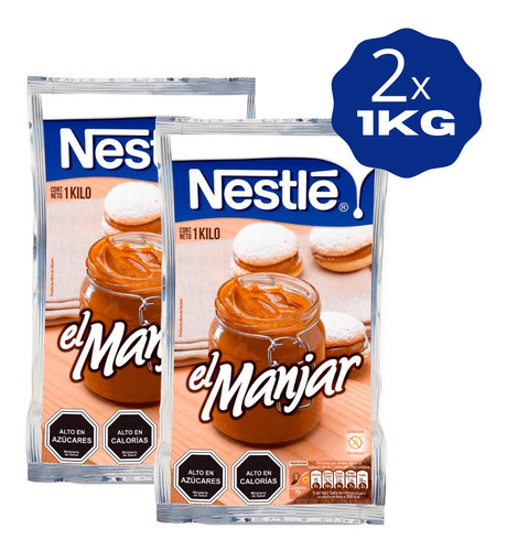 Manjar  Nestle  - Bolsa 1 Kg  - Pack X2