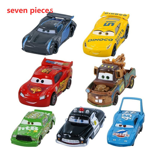 Disney Pixar Rayo Mcqueen Película Cars 7 Unidades