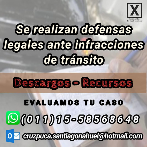 Imagen 4 de 6 de Abog Defens C/multa Empresa D Viaje Micro Camión Combi Remis