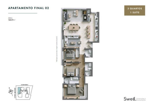 Imagem 4 de 15 de Apartamento - Agua Verde - Ref: 2979 - V-2979