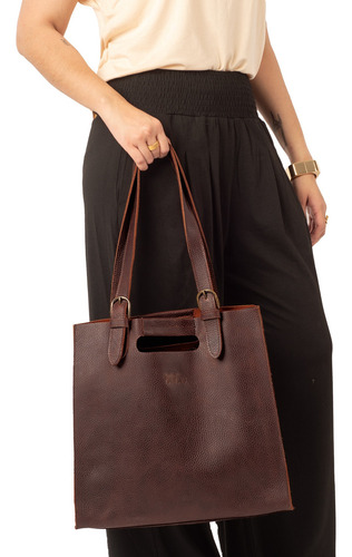 Bolsa Dama Bolsas Mujer Bolsa Tote Bag Julia Piel Yayas Color Cognac