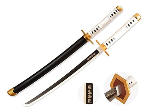 Demon Slayer Anime Samurai Sword,available In Two Mater...