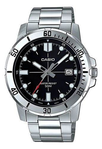 Reloj Casio Caballero Mtp-vd01d-1e Metálico Circuit