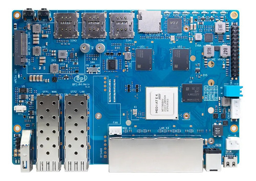 Para Banana Pi Bpi-r4 Mediatek Mt7988a Arm Cortex-a De Cuatr