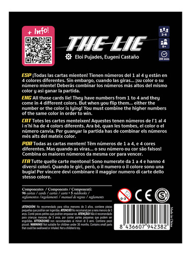 Devir The Lie Juego De Mesa En Español