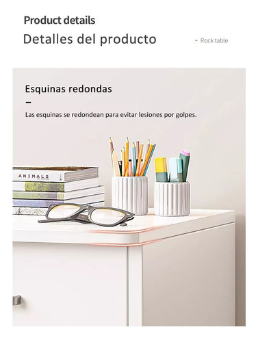 Archivero Metálico Con Rueda Y Madera Para Oficina 3 Cajones Color Roble Negro