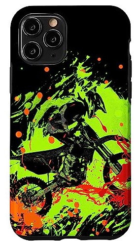 Funda Para iPhone 11 Pro Motocross Dirt Bike Racing Plastico