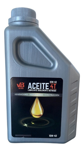 Aceite De 4 Tiempos 10w-40p De 1 Litro Van Beek