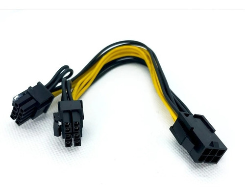 Imagem 3 de 5 de Adaptador Pci 6 Pinos P/2x 8 Pinos (6+2) Vga Vídeo Mineração