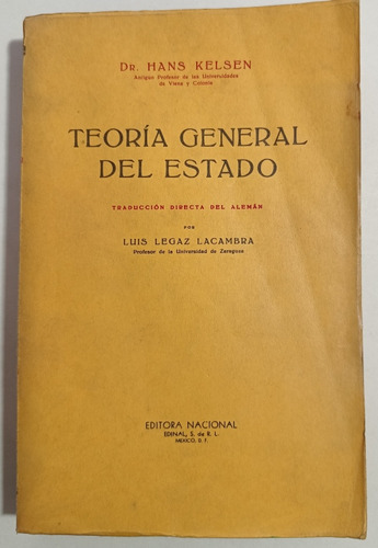 Teoría General Del Estado Del Dr Hans Kelsen (e6)