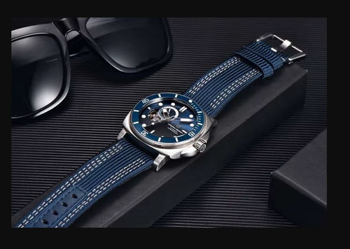 Reloj Pagani Design Pd-1736 Automatico Tourbillon Deportivo Azul Oscuro Azul Oscuro Azul Oscuro