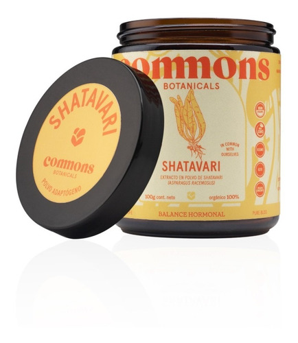 Shatavari Adaptógeno 100g Commons Polvo 100% Orgánico