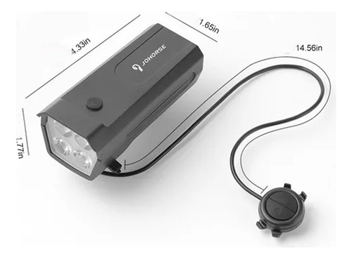 ** Luz Bicicleta Recargable Delantera Traser Claxon