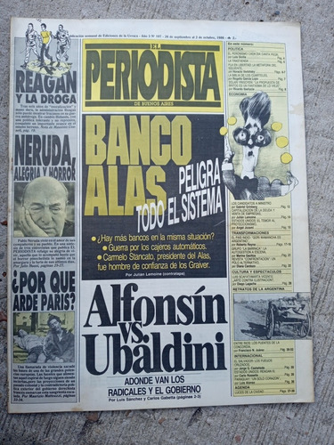 Diario Periodista De Bs As / N.107 / Año 1986 / Ed.la Urraca