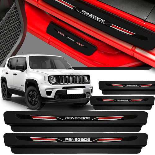 Soleira Protetor Porta Sport Renegade 2016 Á 2019 2020 Pret