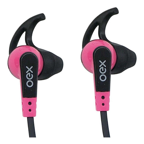 Fone De Ouvido Intra Auricular Esportivo Oex Fn206 Rosa