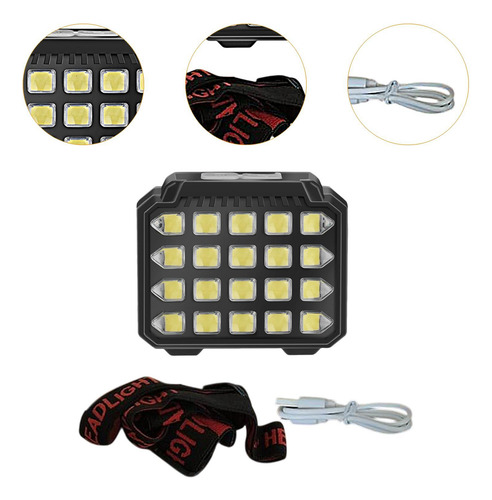 Linterna De Faro Recargable Impermeable 3 Modos De