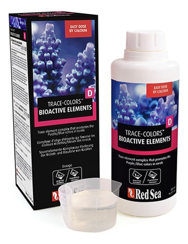 Kit Red Sea Colors A/b/c/d Para Coloração Dos Corais 500ml
